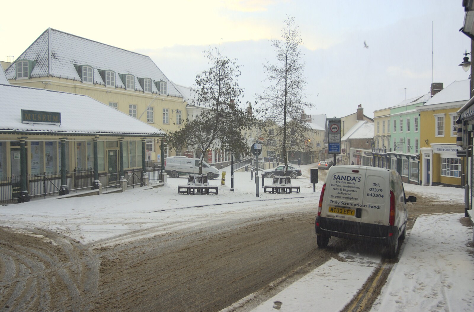 A Snowy Miscellany, Diss, Norfolk - 9th January 2010: The museum and Market Place