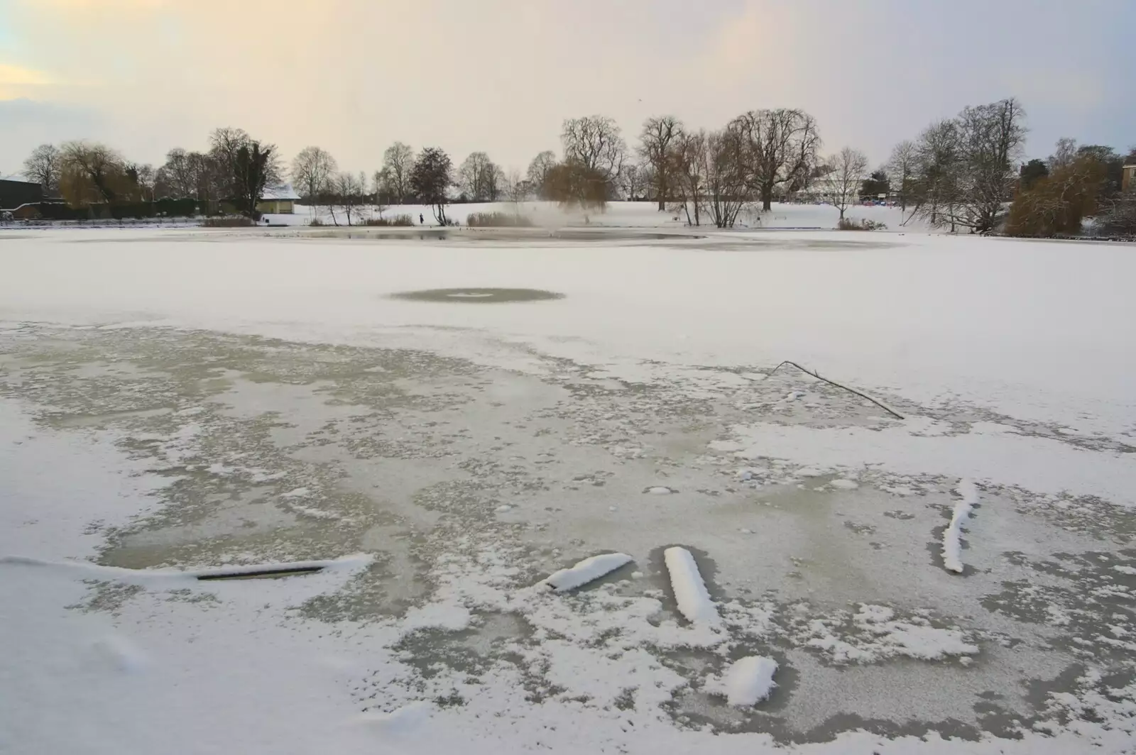 The frozen Mere again, from A Snowy Miscellany, Diss, Norfolk - 9th January 2010