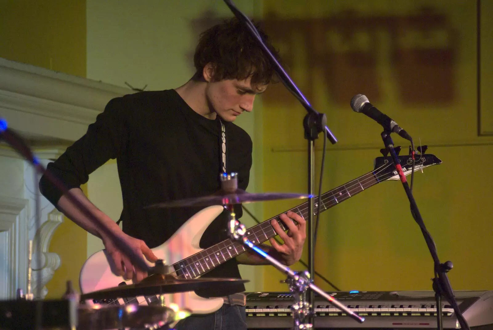 Bass guitar, from The BBs with Ed Sheeran, Fred's Haircut, and East Lane, Diss, Ipswich and Bawdsey  - 21st February 2010