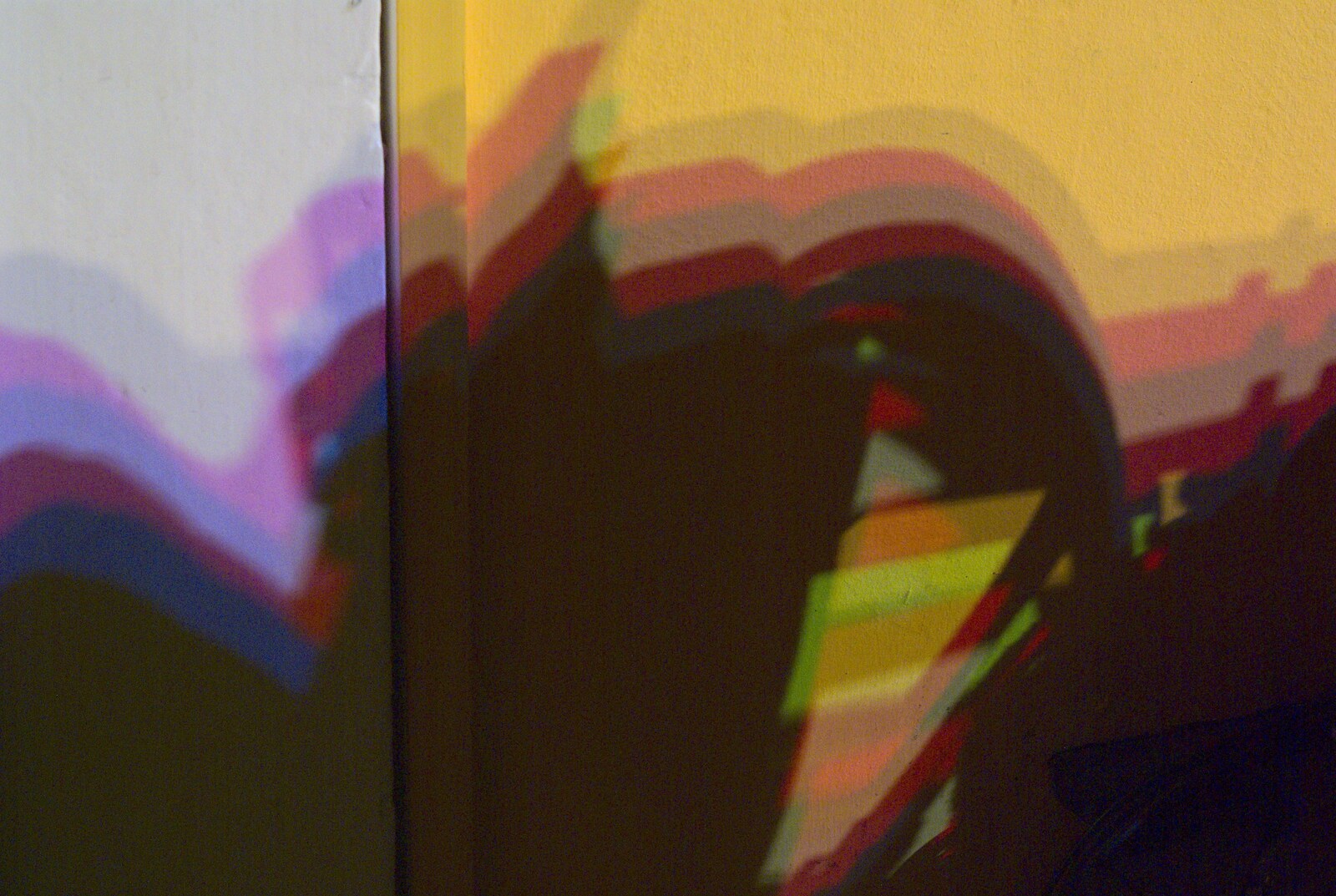 A cool pattern from coloured lights from The BBs with Ed Sheeran, Fred's Haircut, and East Lane, Diss, Ipswich and Bawdsey  - 21st February 2010