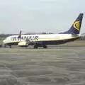 A Ruinair 737 gets towed away, A Day in Greystones, County Dublin, Ireland - 28th February 2010