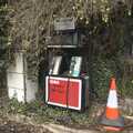Derelict and overgrown petrol pumps, Easter in Chagford and Hoo Meavy, Devon - 3rd April 2010