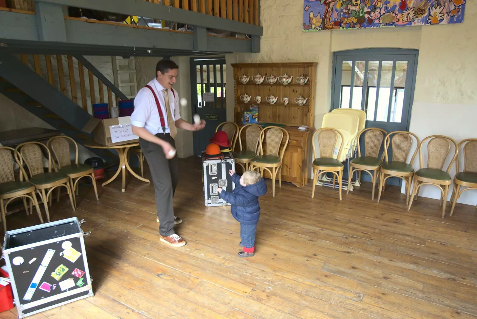 A magician rashly gets Fred involved in his act, from Easter in Chagford and Hoo Meavy, Devon - 3rd April 2010