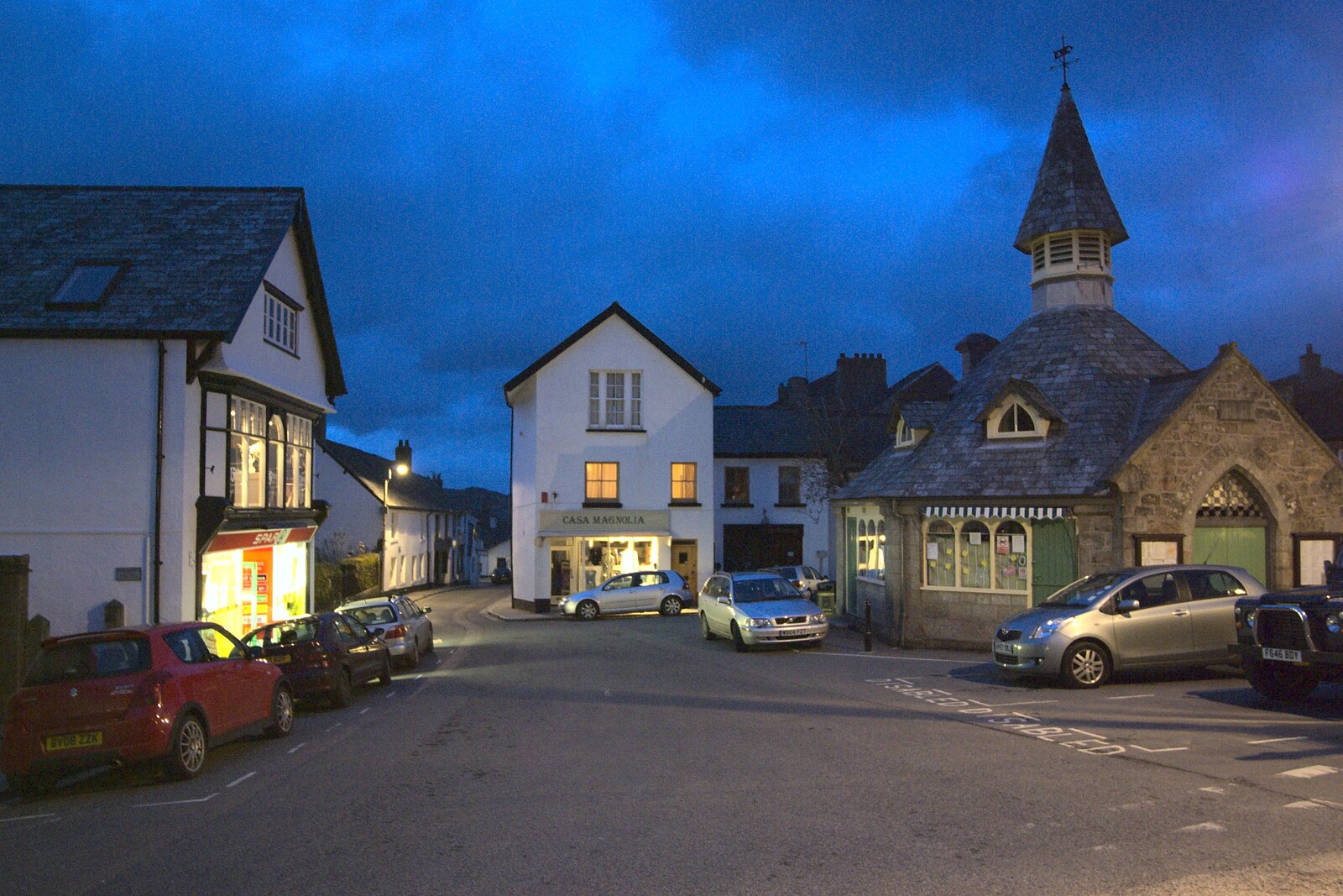 Chagford Spar in the gathering dusk from Easter in Chagford and Hoo Meavy, Devon - 3rd April 2010