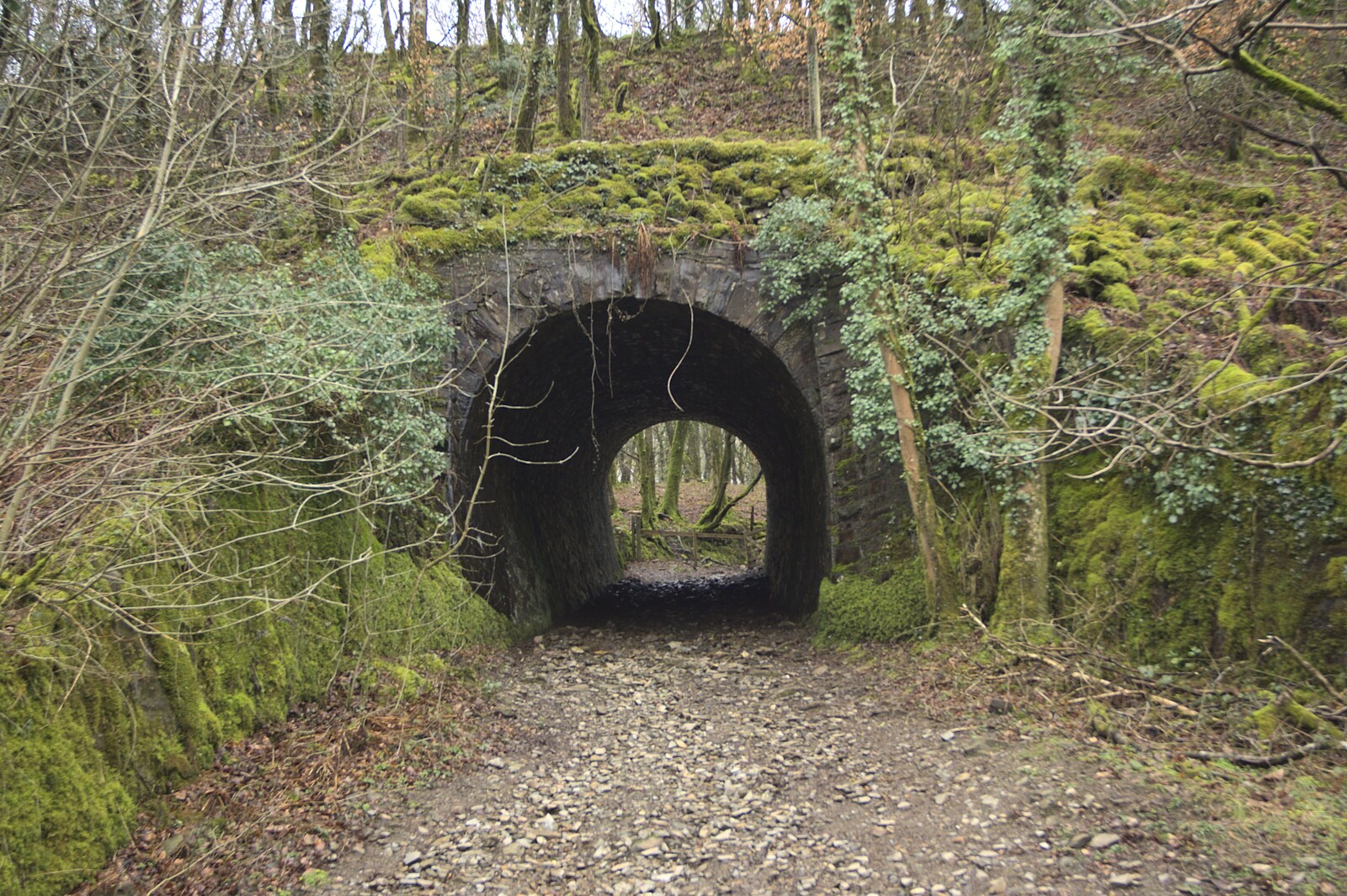 A short tunnel under the old railway line near Meavy from Easter in Chagford and Hoo Meavy, Devon - 3rd April 2010