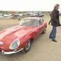 We spot Rob near his E-Type Shaguar, Stupid Volcanic Ash: Southwold and Stuston Farm Shop, Suffolk - 18th April 2010