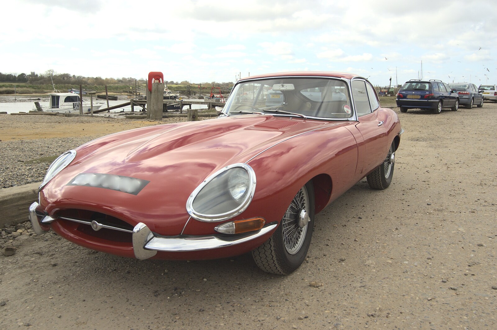 Rob's E-Type Jaguar from Stupid Volcanic Ash: Southwold and Stuston Farm Shop, Suffolk - 18th April 2010
