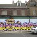 2010 New graffiti outside the derelict 'Barnes of Ipswich' shop