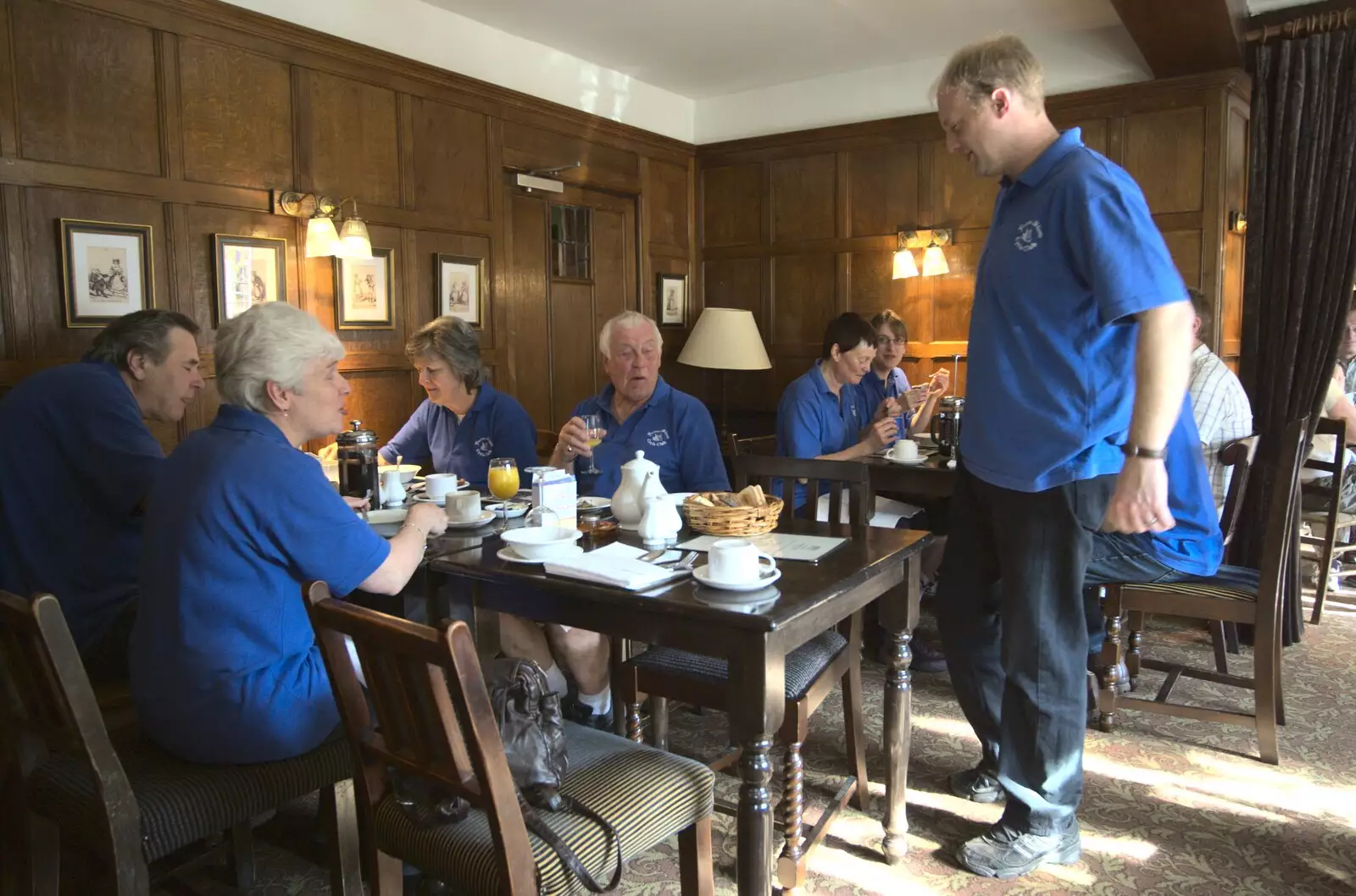 Breakfast at the Buckden Lion, from The BSCC Weekend Away, Buckden, St. Neots, Huntingdonshire - 15th May 2010