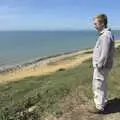 At Barton-on-Sea, Marc stares over the cliff, Nosher's Stag Weekend: Paintball at Emery Down, and Lymington, Hampshire - 22nd May 2010