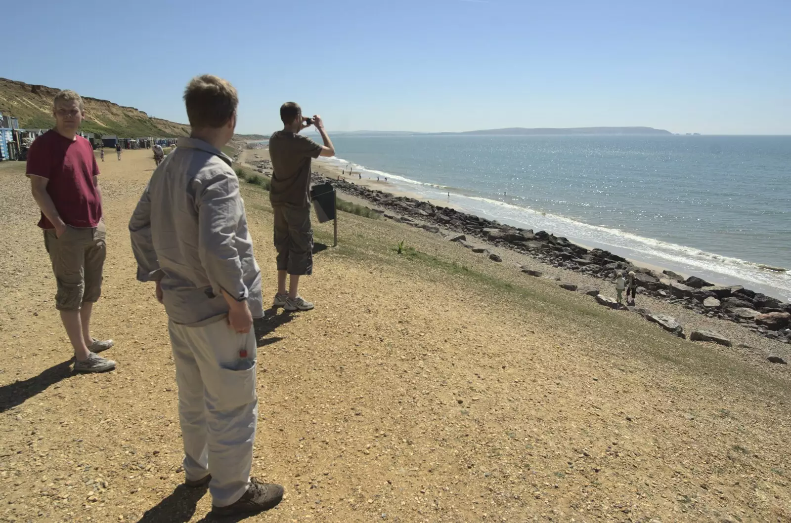 Phil takes a photo of the Needles, from Nosher's Stag Weekend: Paintball at Emery Down, and Lymington, Hampshire - 22nd May 2010