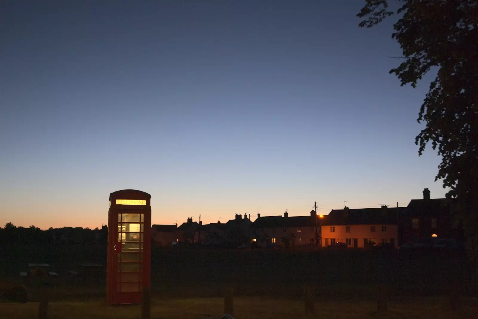 The K6 phonebox on Fair Green, from The BBs at Yaxley Hall, Yaxley, Suffolk - 11th June 2010