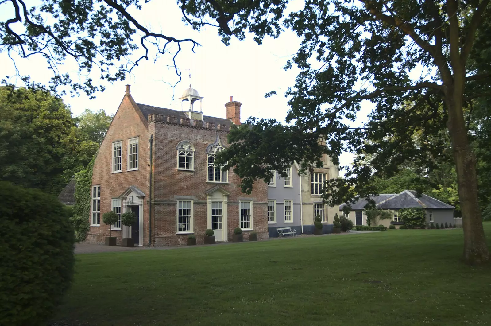 The pleasant ground of Yaxley Hall, from The BBs at Yaxley Hall, Yaxley, Suffolk - 11th June 2010