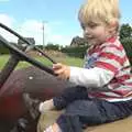 Fred on a tractor, Fred at the Carnival, Brewer's Green Lane, Diss, Norfolk - 21st June 2010