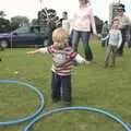 Fred's got a couple of hoops, Fred at the Carnival, Brewer's Green Lane, Diss, Norfolk - 21st June 2010