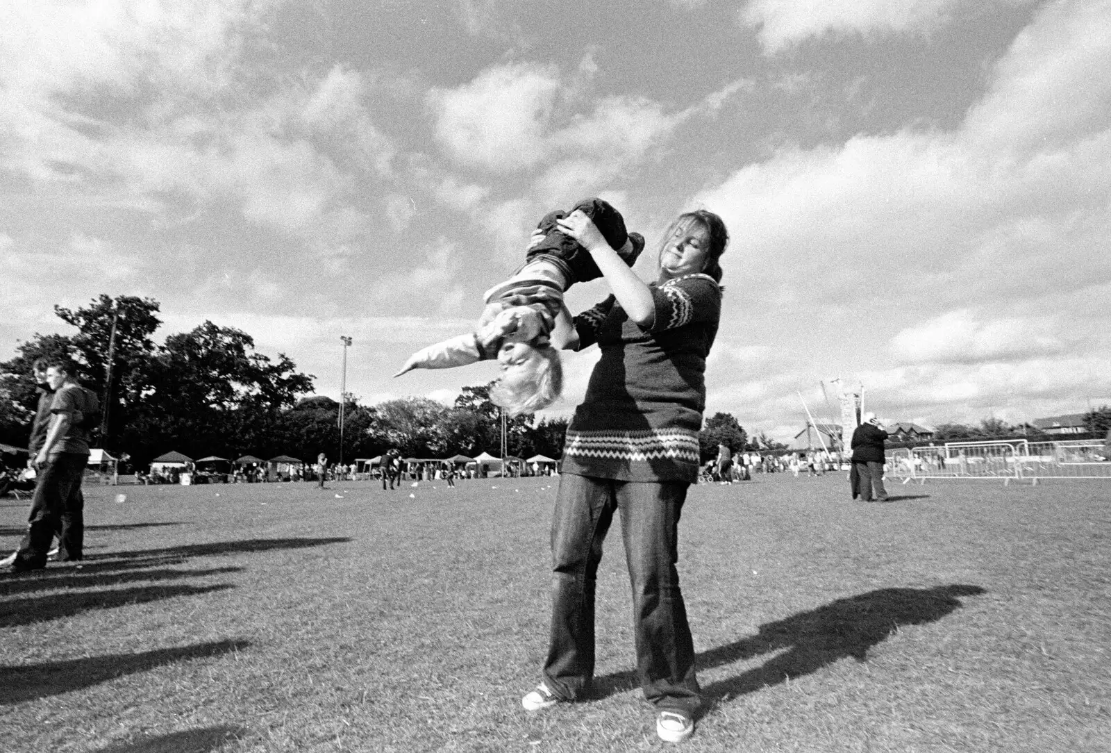 Fred goes upside-down, from Fred at the Carnival, Brewer's Green Lane, Diss, Norfolk - 21st June 2010