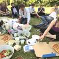 Pizza in a box, A Taptu Science Park Picnic, and Wedding Guests Arrive, Cambridge and Brome, Suffolk - 1st July 2010