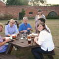 Mother, Mike, Neil and Caroline, Wedding-Eve Beers at The Swan Inn, Brome, Suffolk - 2nd July 2010