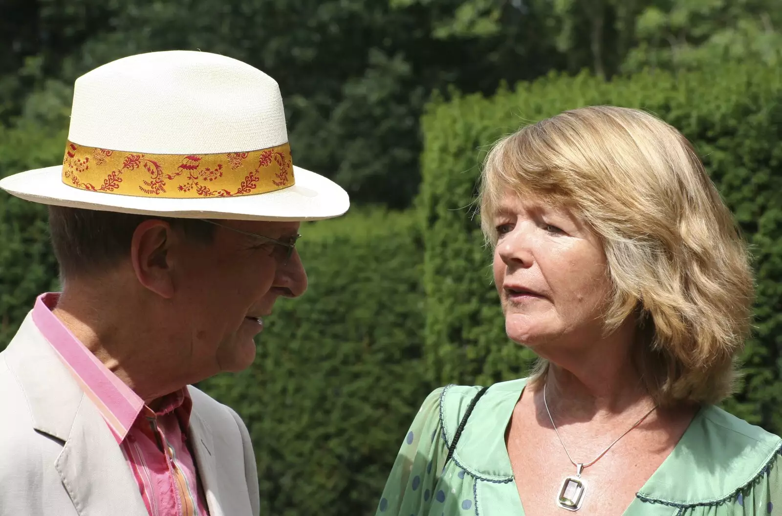 Mike and Mother, from Nosher and Isobel's Wedding, Brome, Suffolk - 3rd July 2010