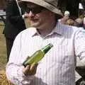 Hamish with a beer, Nosher and Isobel's Wedding, Brome, Suffolk - 3rd July 2010