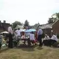 The scene in the walled garden, Nosher and Isobel's Wedding, Brome, Suffolk - 3rd July 2010