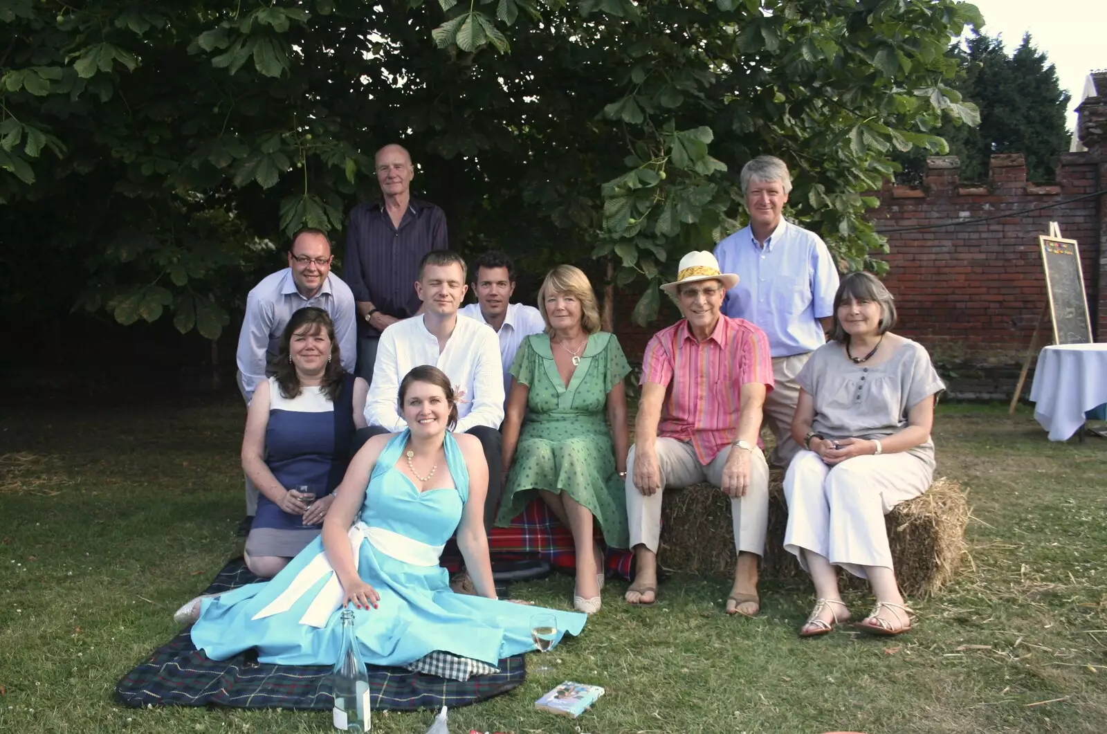 Nosher's family photo, from Nosher and Isobel's Wedding, Brome, Suffolk - 3rd July 2010