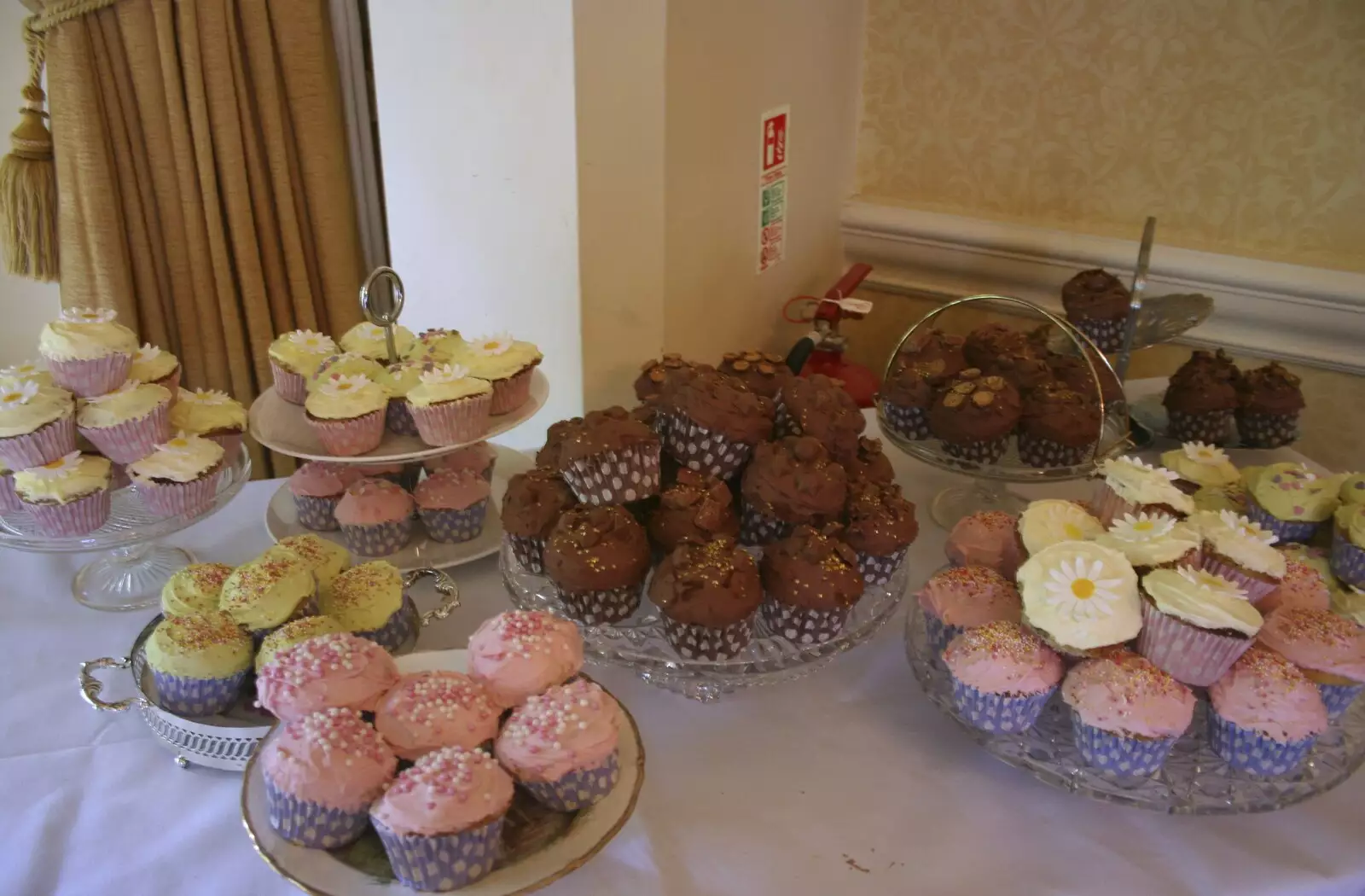 The cup cakes Sis made, from Nosher and Isobel's Wedding, Brome, Suffolk - 3rd July 2010