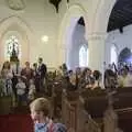 The crowds filter in, Nosher and Isobel's Wedding, Brome, Suffolk - 3rd July 2010