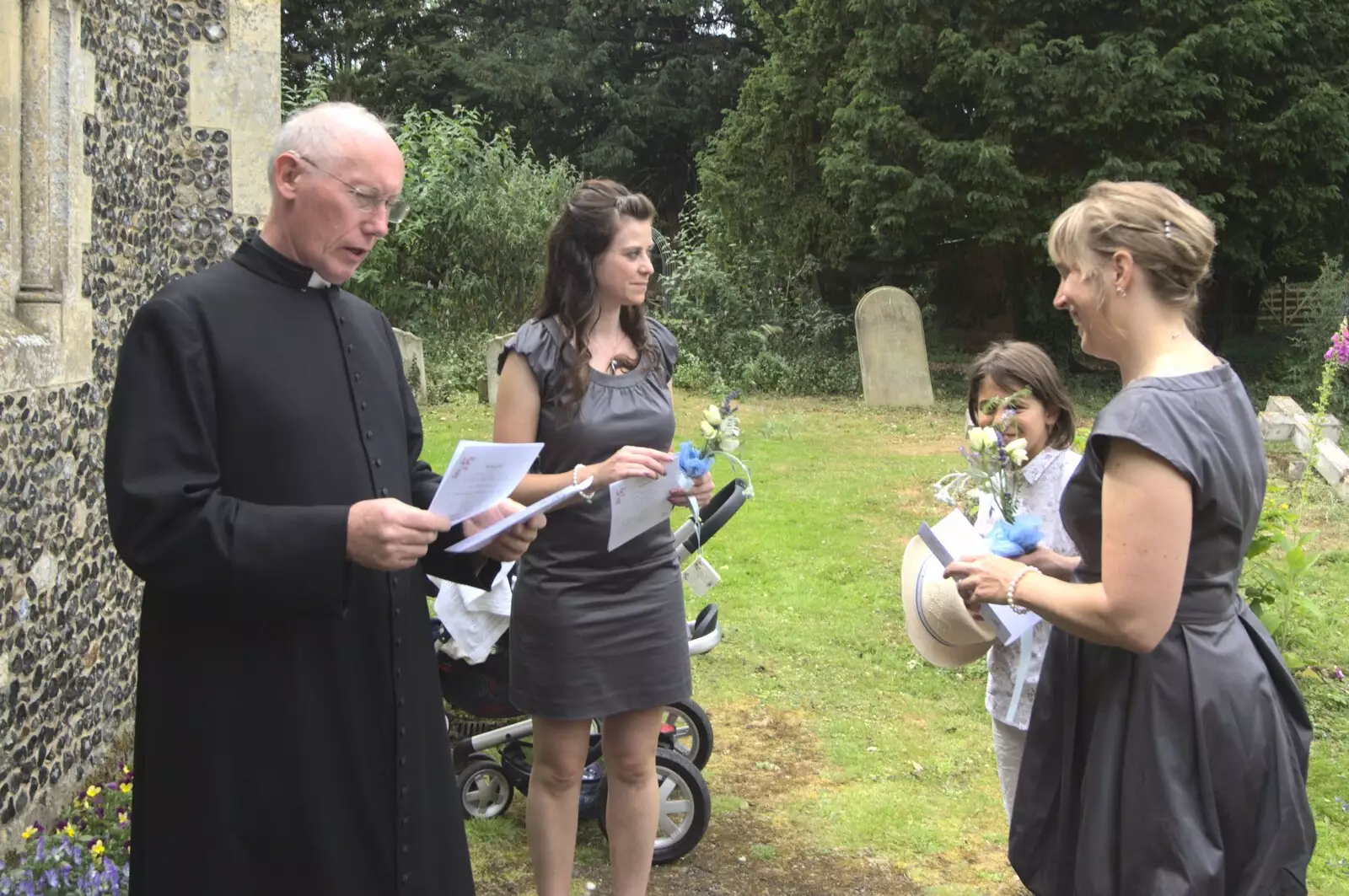 The rev, from Nosher and Isobel's Wedding, Brome, Suffolk - 3rd July 2010