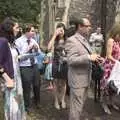 Milling around outside the church, Nosher and Isobel's Wedding, Brome, Suffolk - 3rd July 2010