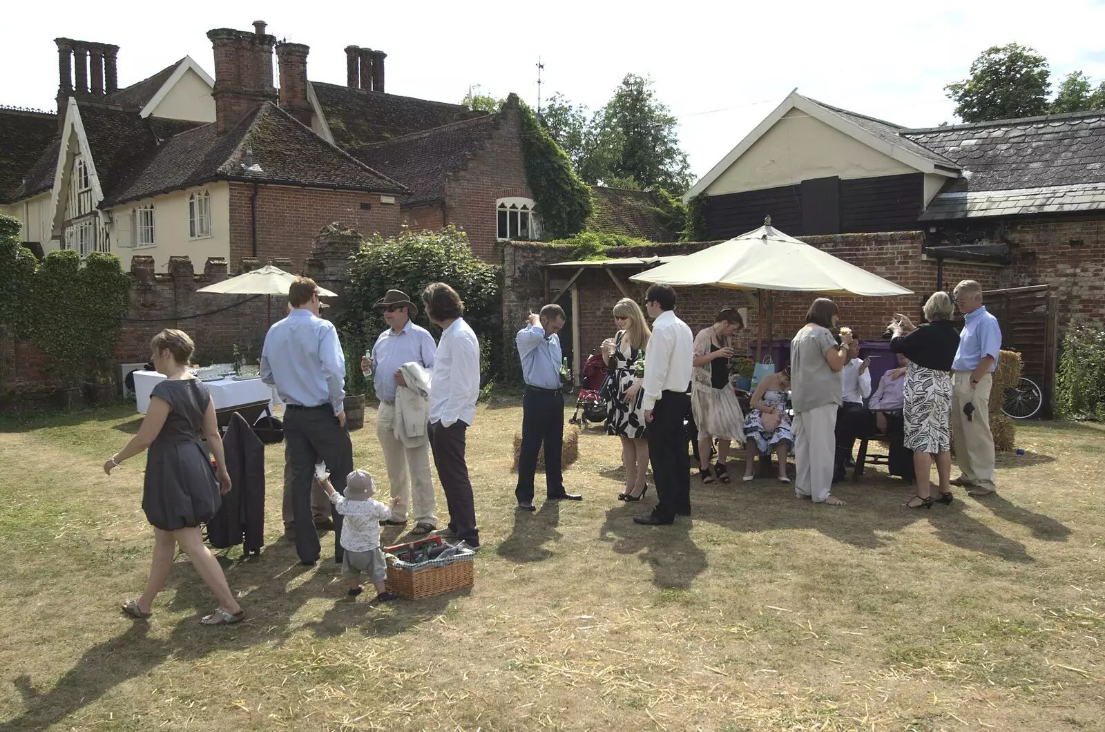 In the walled garden, from Nosher and Isobel's Wedding, Brome, Suffolk - 3rd July 2010