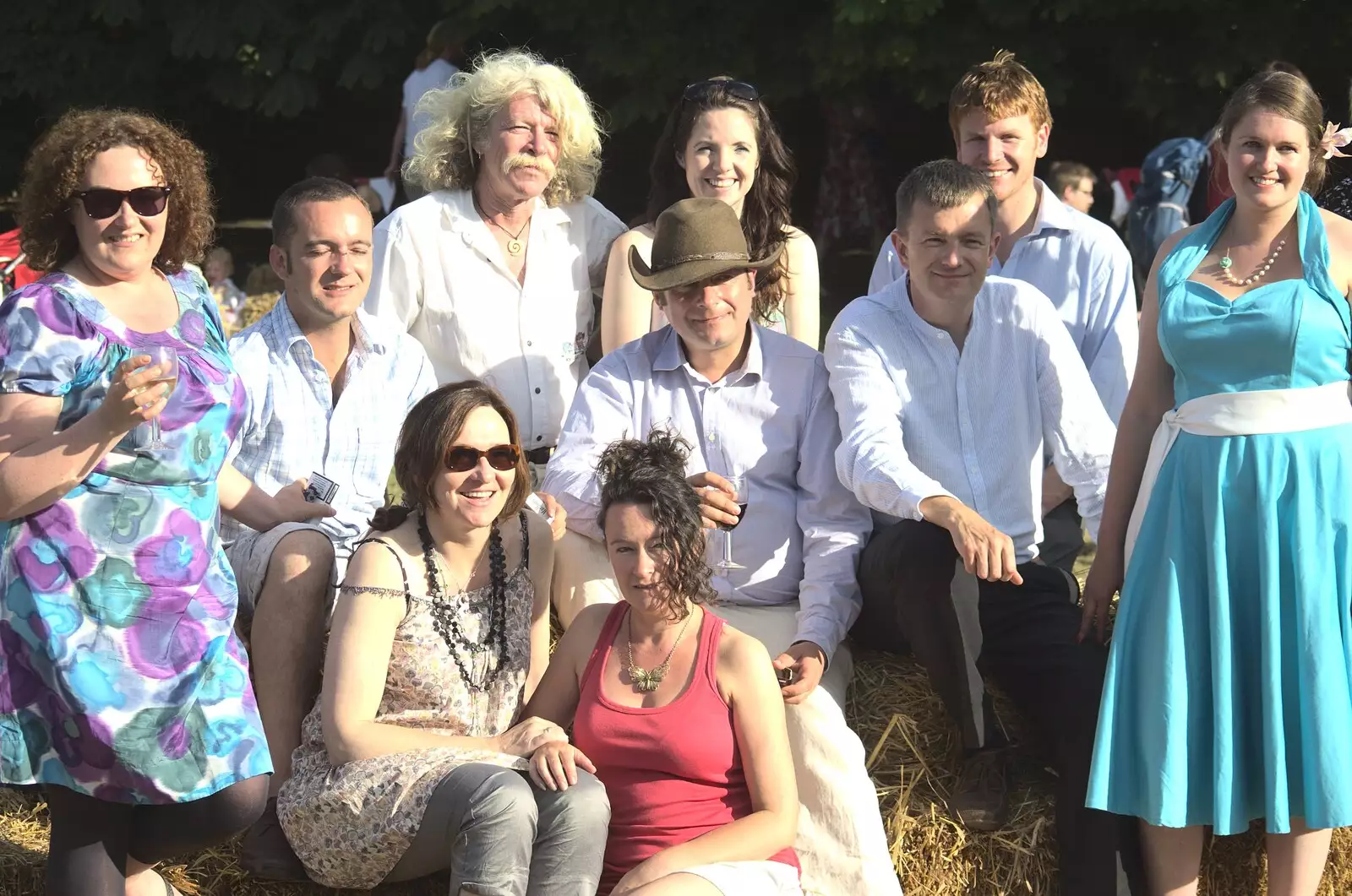 Isobel's family photo, from Nosher and Isobel's Wedding, Brome, Suffolk - 3rd July 2010