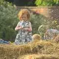 bits of straw fly around, Nosher and Isobel's Wedding, Brome, Suffolk - 3rd July 2010