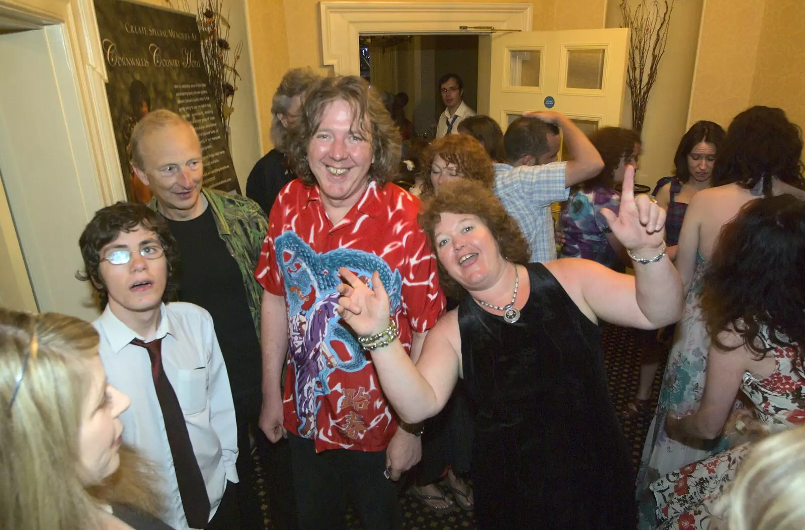 Jo and the band, from Nosher and Isobel's Wedding, Brome, Suffolk - 3rd July 2010