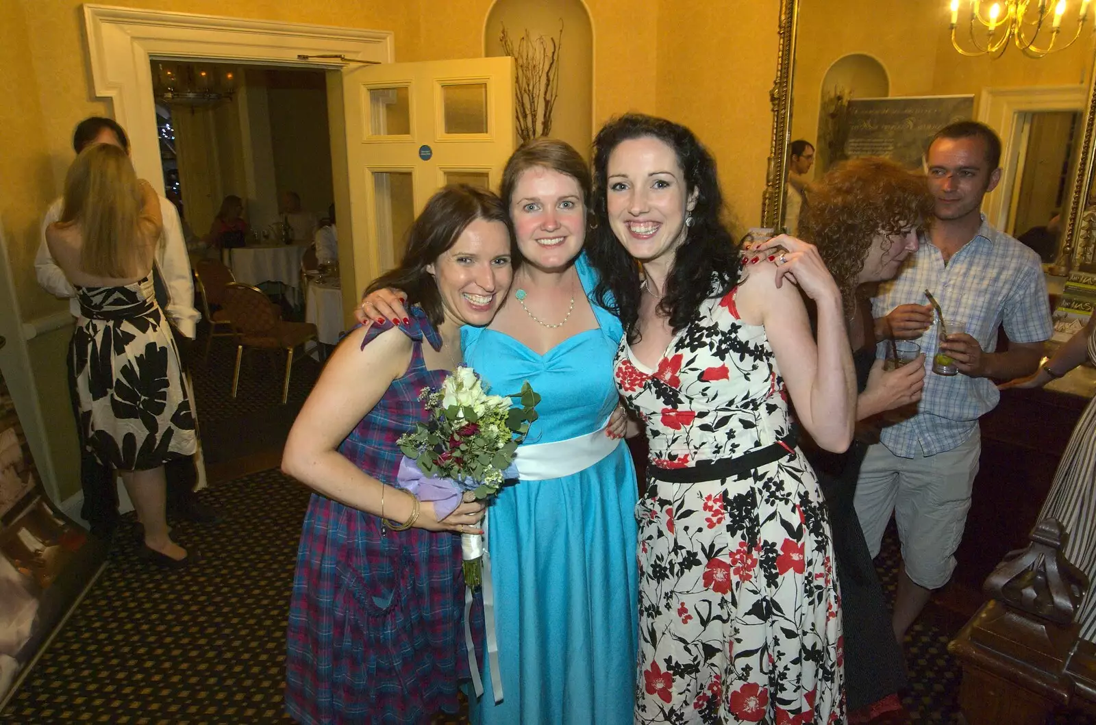 Caoimhe, Isobel and Julie, from Nosher and Isobel's Wedding, Brome, Suffolk - 3rd July 2010