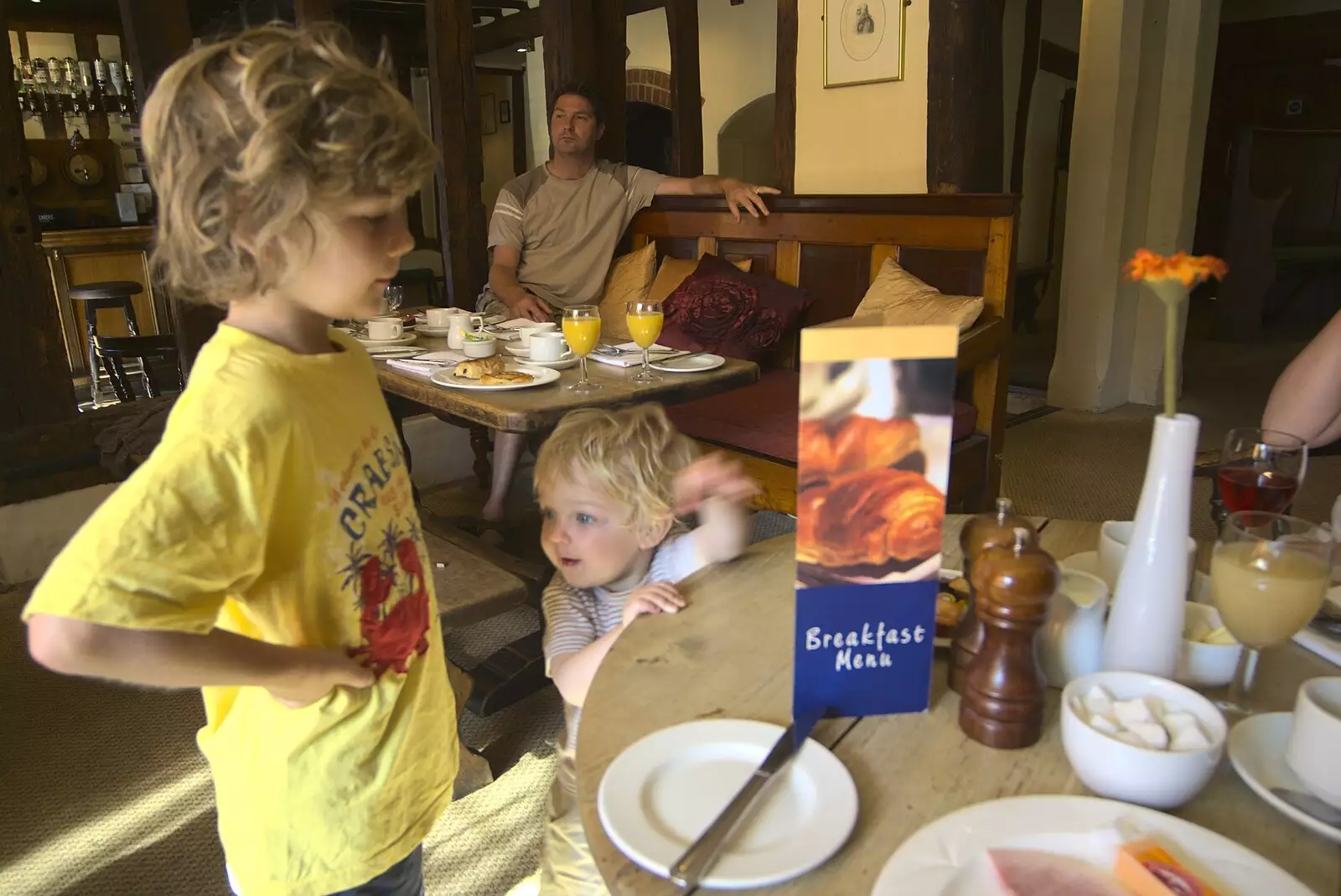 Rowan at breakfast, from Nosher and Isobel's Wedding, Brome, Suffolk - 3rd July 2010