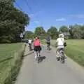 We cycle through Thrandeston, Nosher and Isobel's Wedding, Brome, Suffolk - 3rd July 2010