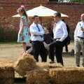 Nosher and Isobel's Wedding, Brome, Suffolk - 3rd July 2010, Riki and Nosher chat