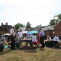 The scene in the walled garden, Nosher and Isobel's Wedding, Brome, Suffolk - 3rd July 2010