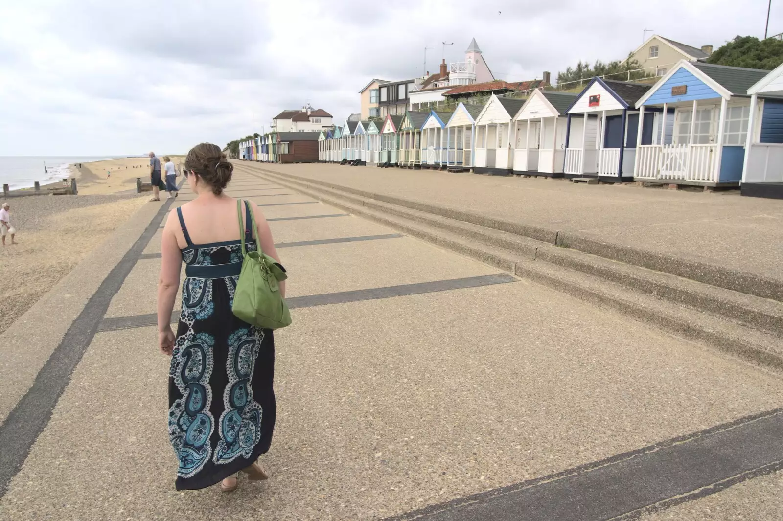 Isobel on the prom at Southwold, from A "Minimoon" and an Adnams Brewery Trip, Southwold, Suffolk - 7th July 2010