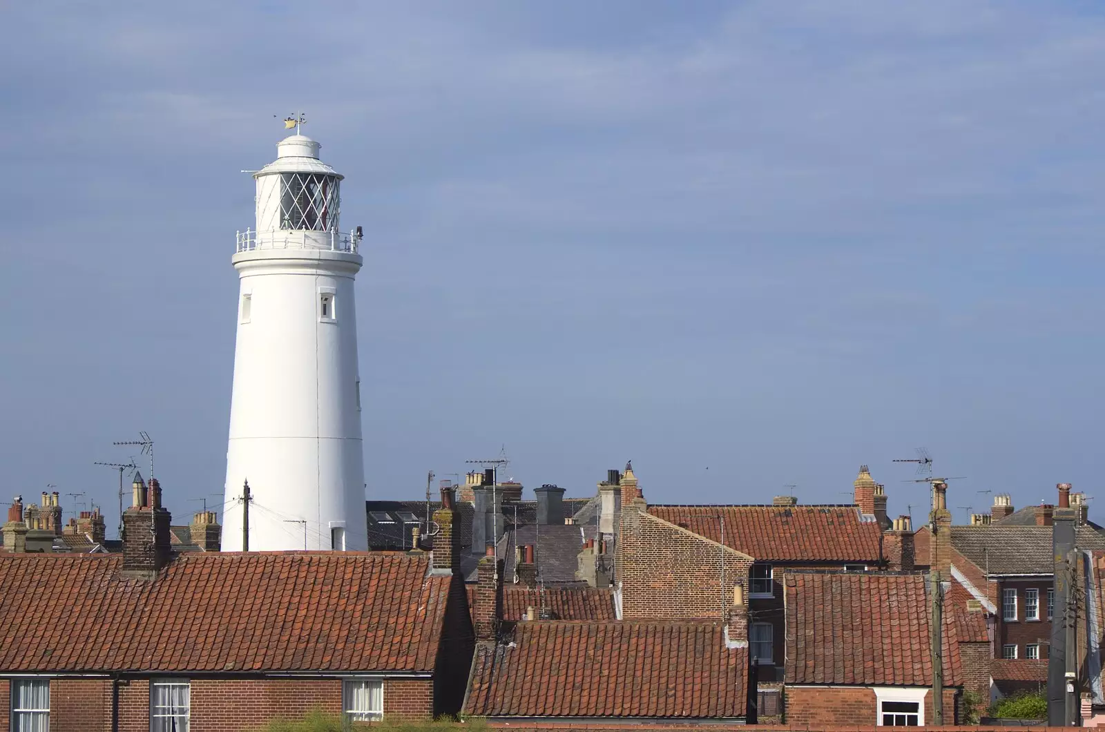 Another view of the lighthouse from our room, from A "Minimoon" and an Adnams Brewery Trip, Southwold, Suffolk - 7th July 2010