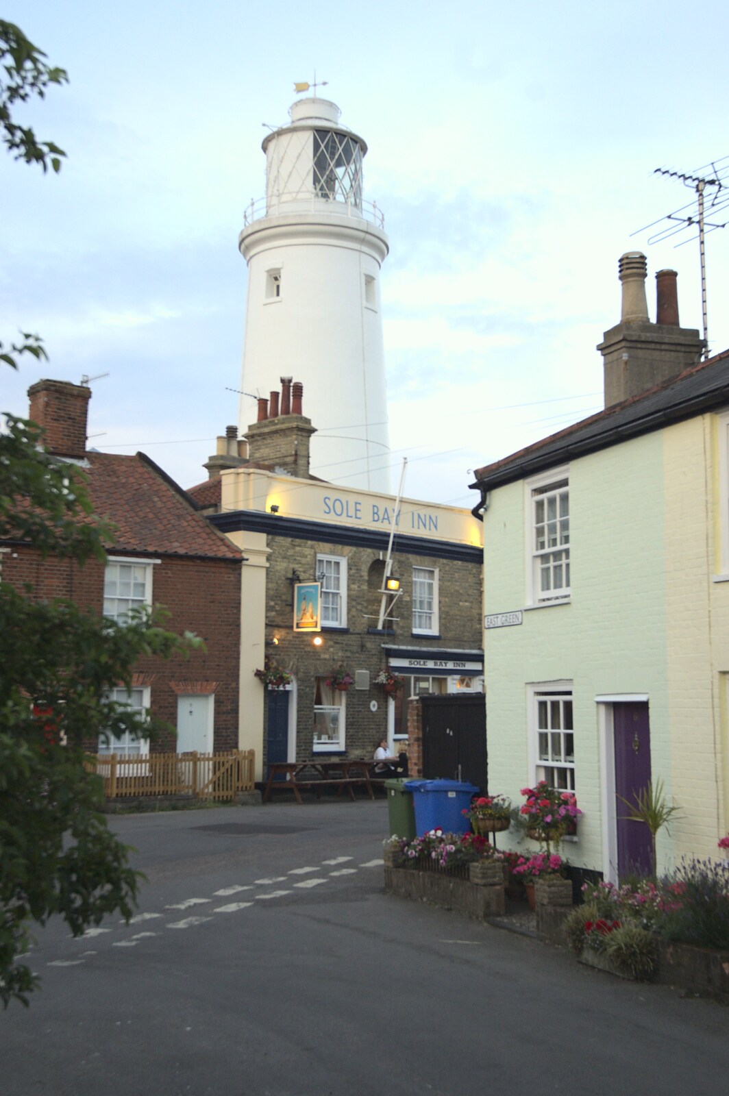 The lighthouse and Sole Bay Inn from A "Minimoon" and an Adnams Brewery Trip, Southwold, Suffolk - 7th July 2010