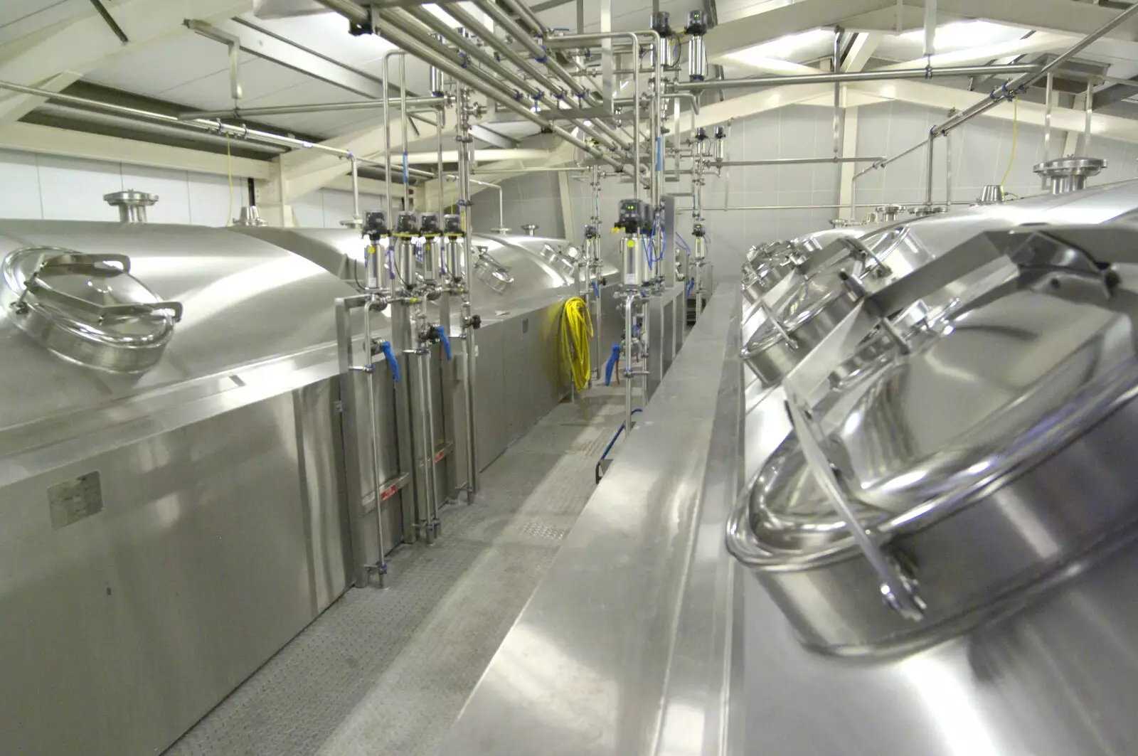 Maturation tanks - each holds 80,000 pints, from A "Minimoon" and an Adnams Brewery Trip, Southwold, Suffolk - 7th July 2010