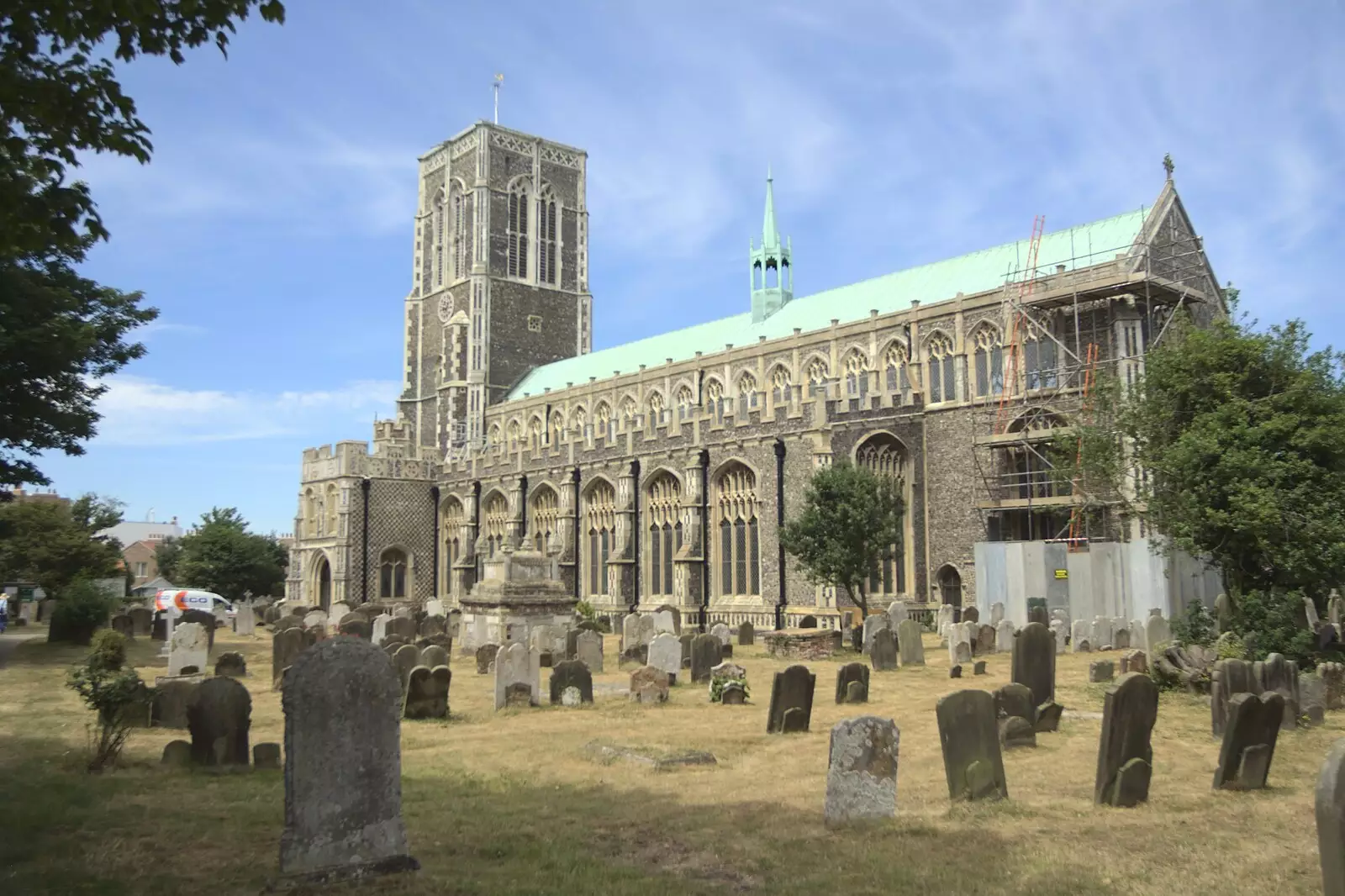 Southwold church, from A "Minimoon" and an Adnams Brewery Trip, Southwold, Suffolk - 7th July 2010