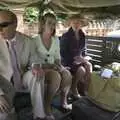 In the back of an army truck, Clive and Suzanne's Wedding, Oakley and Brome, Suffolk - 10th July 2010