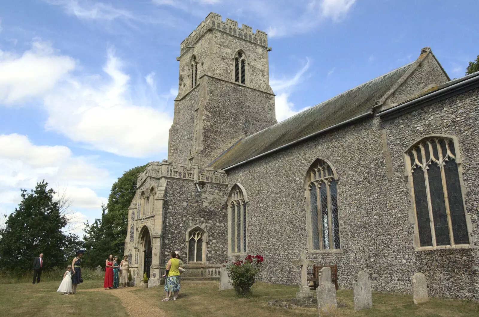 The church of St. Nicholas, Oakley, from Clive and Suzanne's Wedding, Oakley and Brome, Suffolk - 10th July 2010