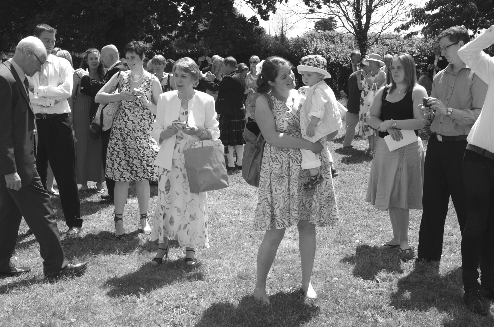 Isobel and Fred from Clive and Suzanne's Wedding, Oakley and Brome, Suffolk - 10th July 2010