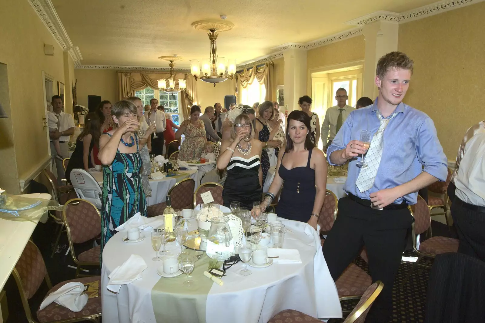 There's a toast, from Clive and Suzanne's Wedding, Oakley and Brome, Suffolk - 10th July 2010