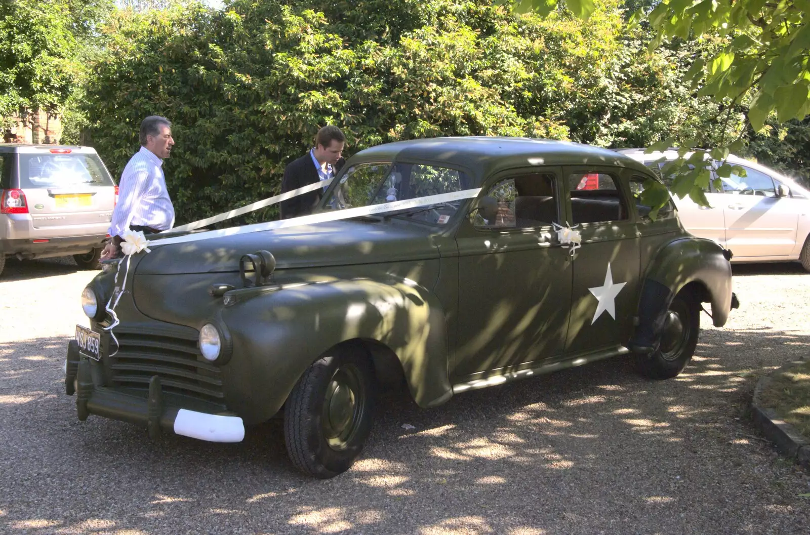 The staff car again, from Clive and Suzanne's Wedding, Oakley and Brome, Suffolk - 10th July 2010