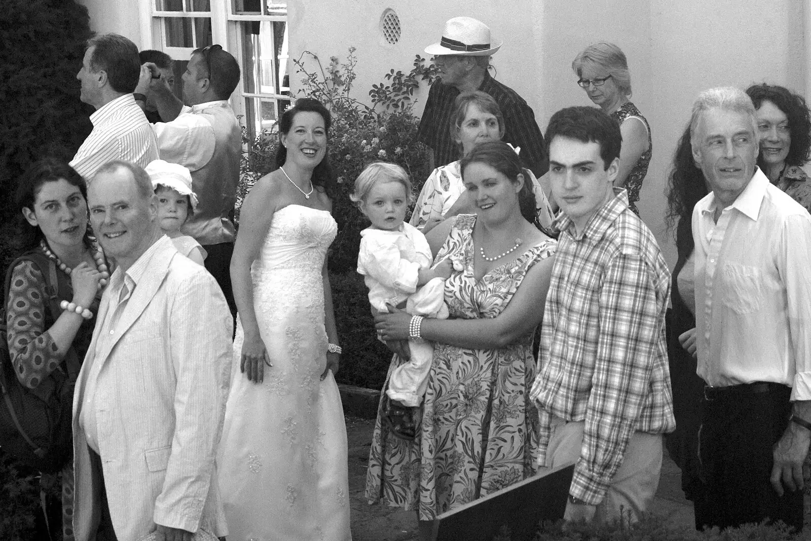 Suzanne, Fred and Isobel, from Clive and Suzanne's Wedding, Oakley and Brome, Suffolk - 10th July 2010